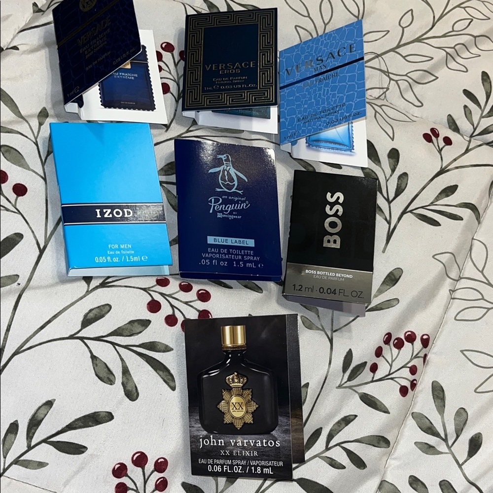 Men’s Sample pack -Versace, Varvatos & others as shown -all for one price-